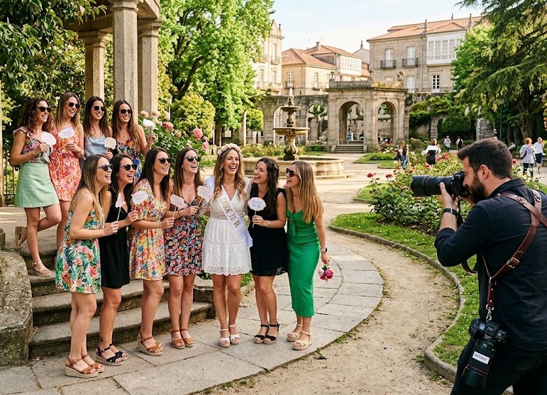 Sesión de fotos en Jardines del Posío Ourense